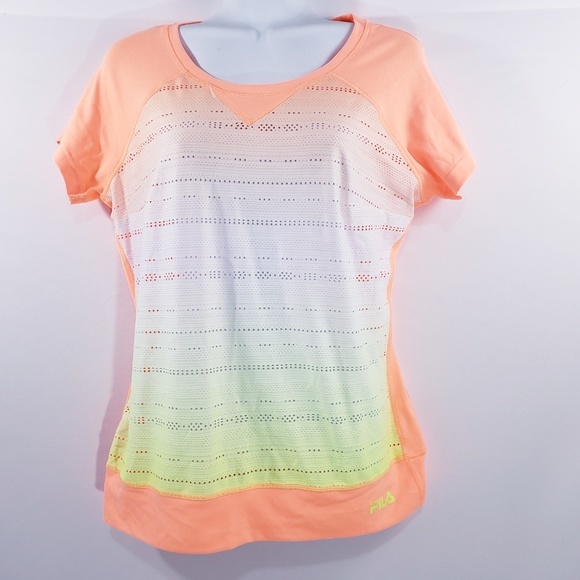 Fila Womens Athletic Top Size Small Fluorescent‎ Or - Picture 7 of 7